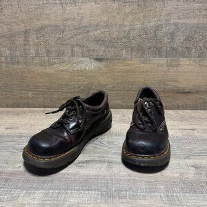 Dr. Martens Brown Leather Chunky Oxford Shoes Women's Size 9